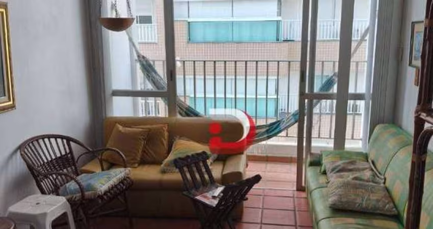 Apartamento com 2 dormitórios para alugar, 83 m² por R$ 3.800,00/mês - Vila Alzira - Guarujá/SP