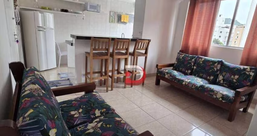 Apartamento com 1 dormitório para alugar, 55 m² por R$ 2.550,00/mês - Tombo - Guarujá/SP