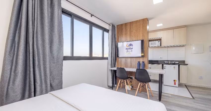 Studio totalmente mobiliado no Rebouças próximo a Unicuritiba