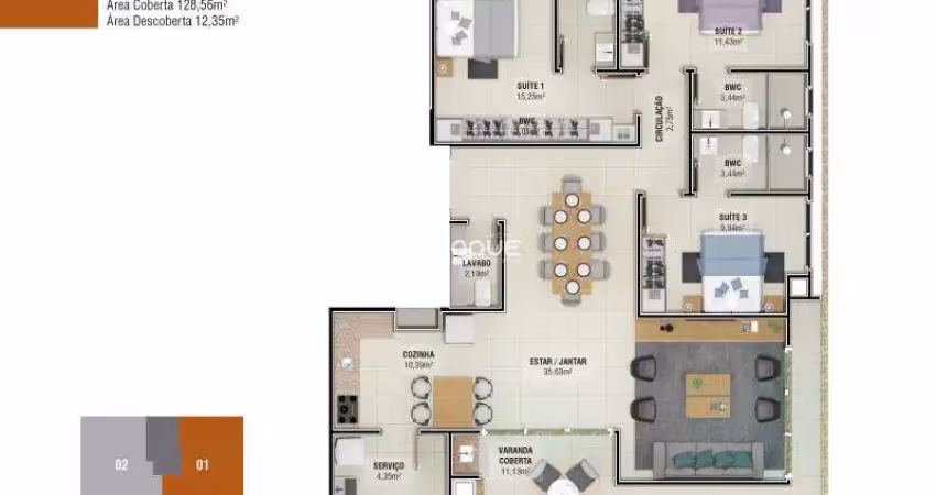 Apartamento com 2 quartos à venda na R JOCI J MARTINS, Pagani, Palhoça