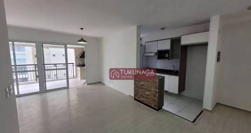 Apartamento com 2 quartos para alugar, 83 m² por r$ 4.166/mês - jardim flor da montanha - guarulhos/sp