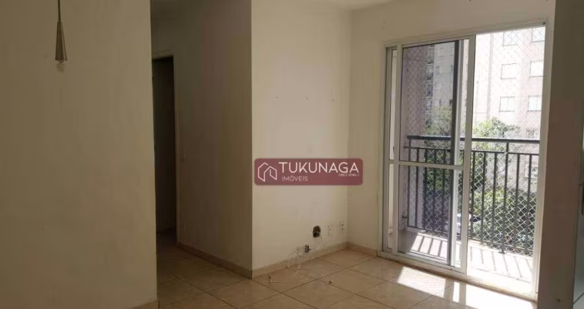 Apartamento com 3 dormitórios para alugar, 56 m² por R$ 2.251,27/mês - Cocaia - Guarulhos/SP