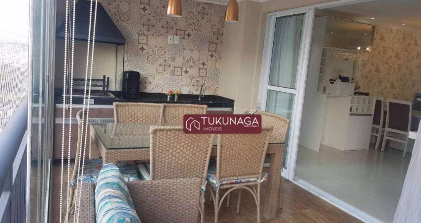 Apartamento com 3 dormitórios para alugar, 123 m² por R$ 10.438,00/mês - Jardim Flor da Montanha - Guarulhos/SP