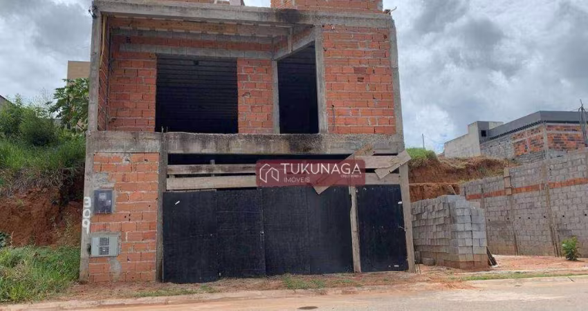 Sobrado em Construção - 3 dormitórios à venda, 155 m² por R$ 320.000 - Residencial Villa Romana - Bragança Paulista/SP .