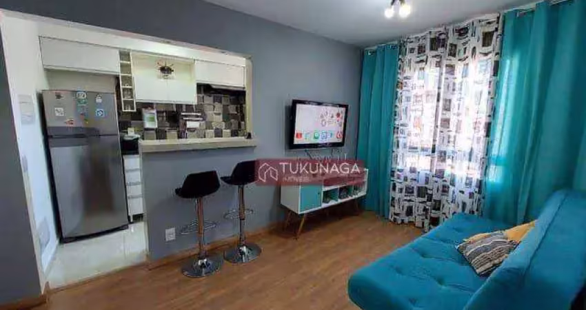 Apartamento com 2 dormitórios à venda, 49 m² por r$ 310.000,00 - centro - guarulhos/sp
