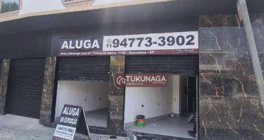 Salão para alugar, 25 m² por r$ 1.660,00/mês - parque santo antônio - guarulhos/sp