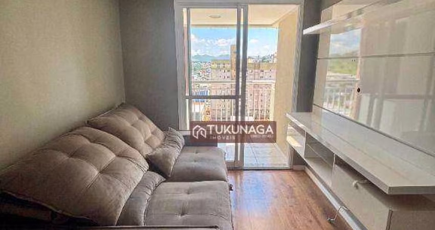 Apartamento com 2 dormitórios para alugar, 56 m² por R$ 3.010,63/mês - Vila Galvão - Guarulhos/SP