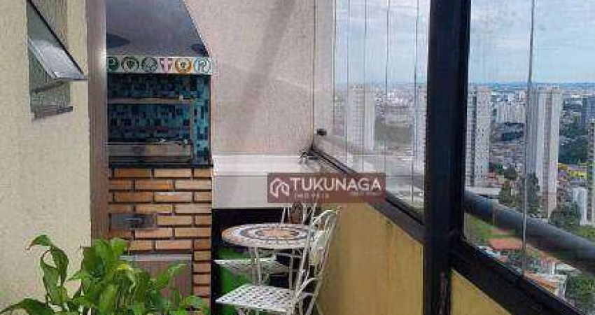 Apartamento Duplex com 3 dormitórios para alugar, 108 m² por R$ 3.500/mês - Parque Continental II - Guarulhos/SP