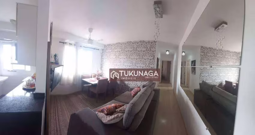 Apartamento com 2 dormitórios à venda, 47 m² por r$ 315.000,00 - cocaia - guarulhos/sp