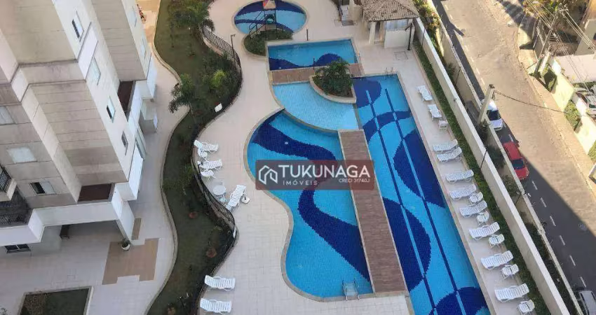 Apartamento com 2 dormitórios para alugar, 86 m² por R$ 5.061,03/mês - Jardim Zaira - Guarulhos/SP
