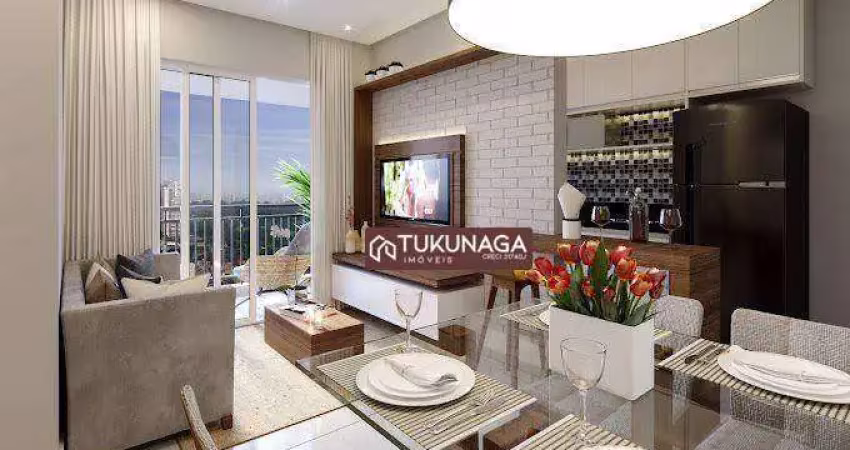 Apartamento com 2 dormitórios à venda, 47 m² por r$ 377.516,22 - vila augusta - guarulhos/sp