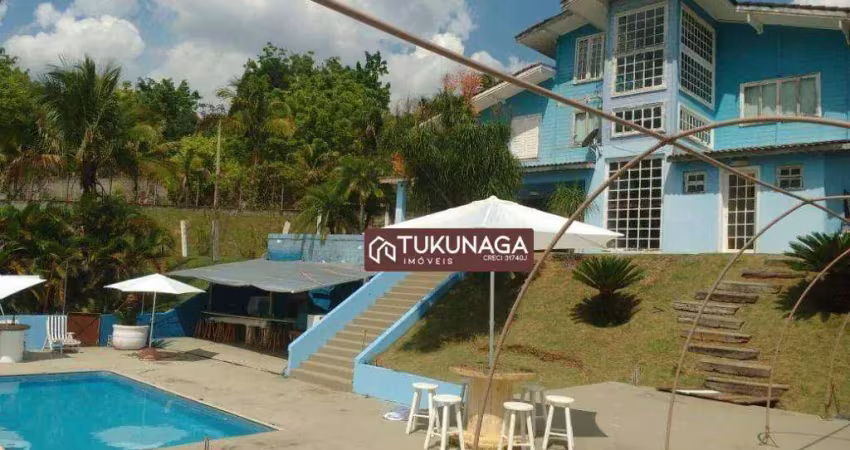 Chácara com 4 dormitórios para alugar, 1000 m² por r$ 6.000,00/mês - chácara san martin i - itatiba/sp