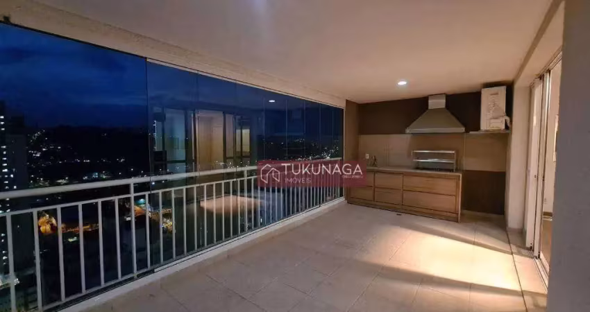 Apartamento com 3 quartos para alugar, 114 m² por r$ 5.111/mês - vila galvão - guarulhos/sp