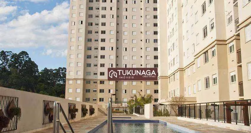 Apartamento com 2 dormitórios para alugar, 44 m² por r$ 2.552,38/mês - vila rio de janeiro - guarulhos/sp