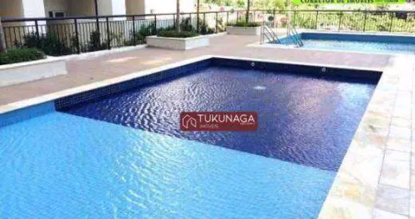 Apartamento com 2 dormitórios para alugar, 65 m² por r$ 3.600,00/mês - jardim flor da montanha - guarulhos/sp