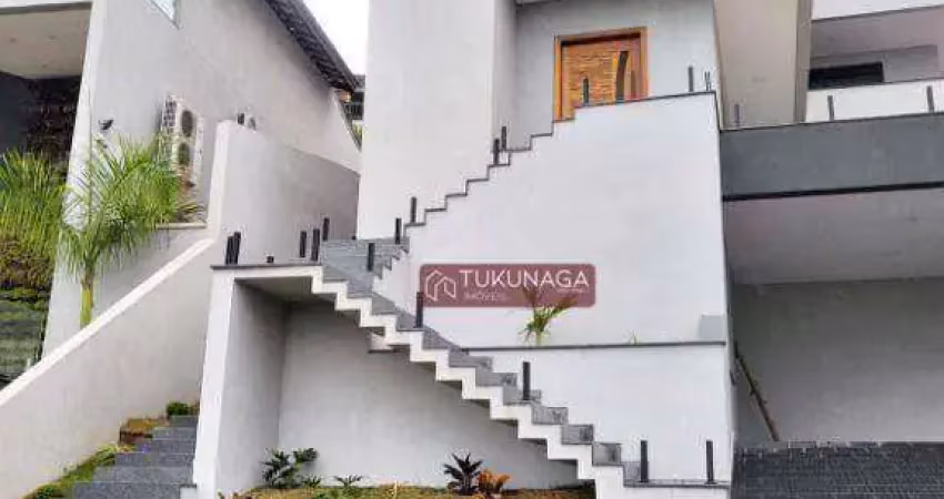 Sobrado com 3 quartos, 355 m² - venda por r$ 3.600.000 ou aluguel por r$ 20.967/mês - caputera - arujá/sp