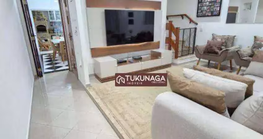 Sobrado com 3 dormitórios à venda, 120 m² por r$ 690.000,00 - jardim cocaia - guarulhos/sp