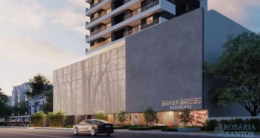 Sala comercial com 139,77m², localizada na praia brava ideal escritórios e empresas que buscam conforto e fácil acesso.