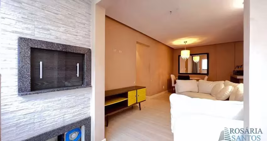 Apartamento 3 dormitorios, sendo 1 suíte com 2 vagas privativas semi mobiliado com ampla área de lazer no bairro tabuleiro camboriu