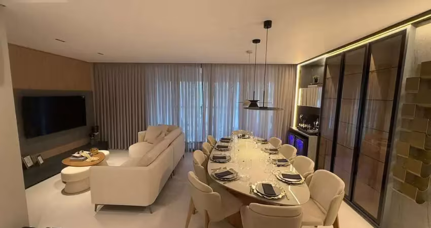 Apartamento mobiliado com 04 dormitórios sendo 02 suítes e 03 vagas no ed. tesla com ampla área de lazer