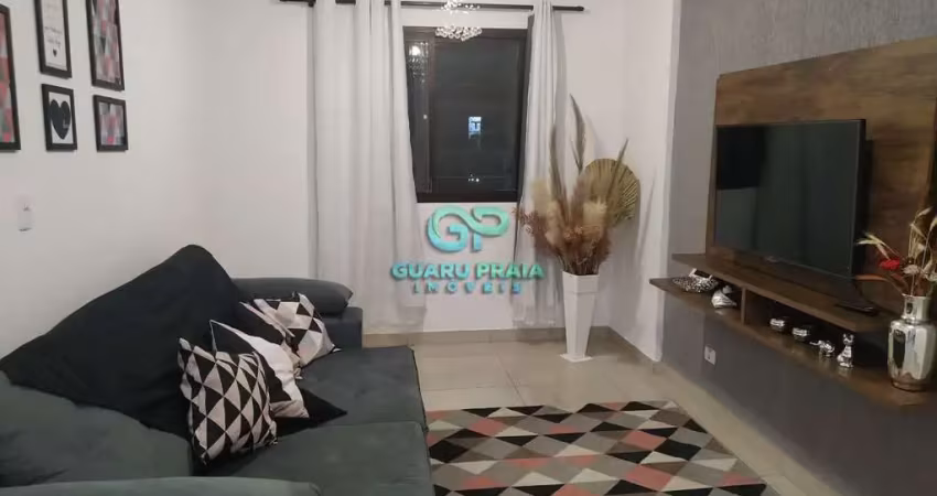 1 dormitório, sala para 2 ambientes, cozinha, banheiro social e de serviço, 1 vaga de garagem