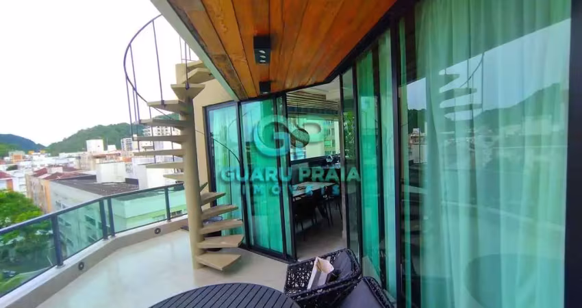 Apartamento cobertura duplex à venda, com 3 dormitórios, 3 suítes e 3 banheiros.