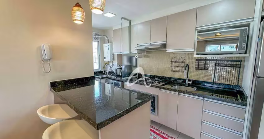 Apartamento semimobiliado à venda no último andar (12º) - 2 quartos sendo 1 suíte, condomínio clube - bairro pinheirinho, curitiba/pr.