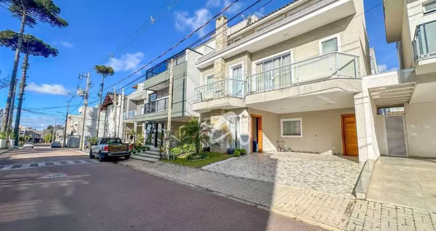 Sobrado triplex alto padrão todo planejado à venda, no condomínio green gold, bairro iná - são josé dos pinhais/pr.