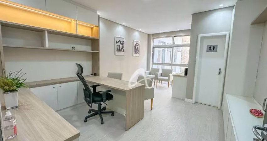 Sala comercial reformada e planejada à venda – andar alto – centro de curitiba/pr.