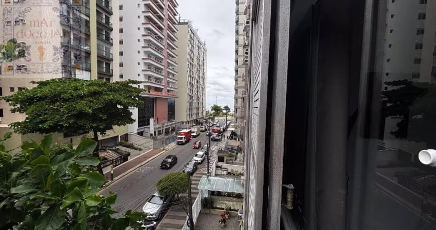 Venda Apartamento no Edifício Porto em Santos SP -  mAr dOce lAr a meia quadra da praia frente rua com vista mar lateral na Aparecida.