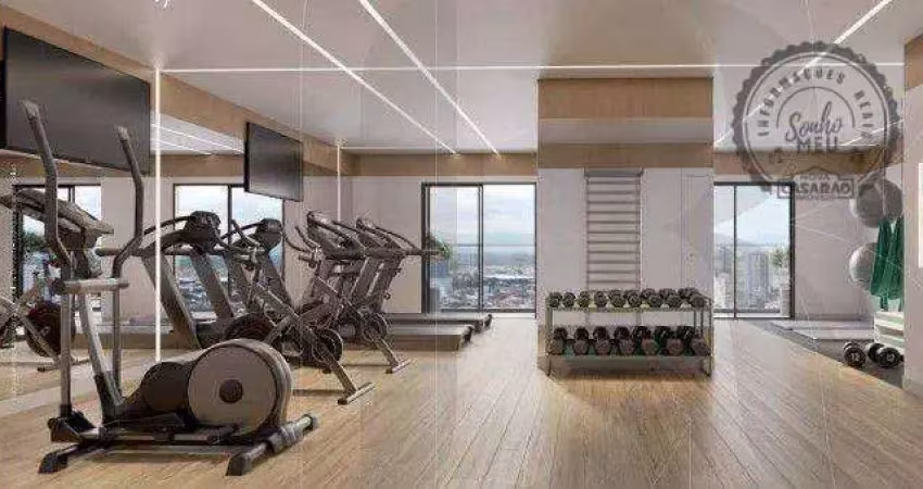 Apartamento com 2 dormitórios à venda, 107 m² por r$ 698.000,00 - guilhermina - praia grande/sp