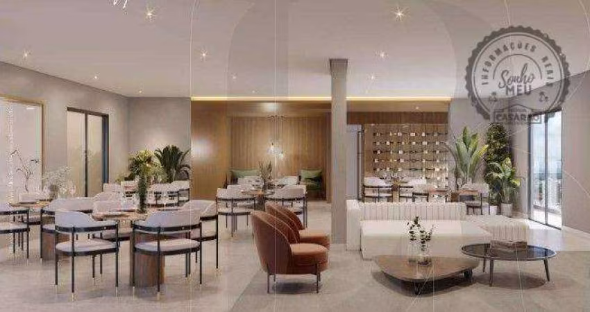 Apartamento Garden com 3 dormitórios à venda, 145 m² por R$ 1.038.941,40 - Guilhermina - Praia Grande/SP