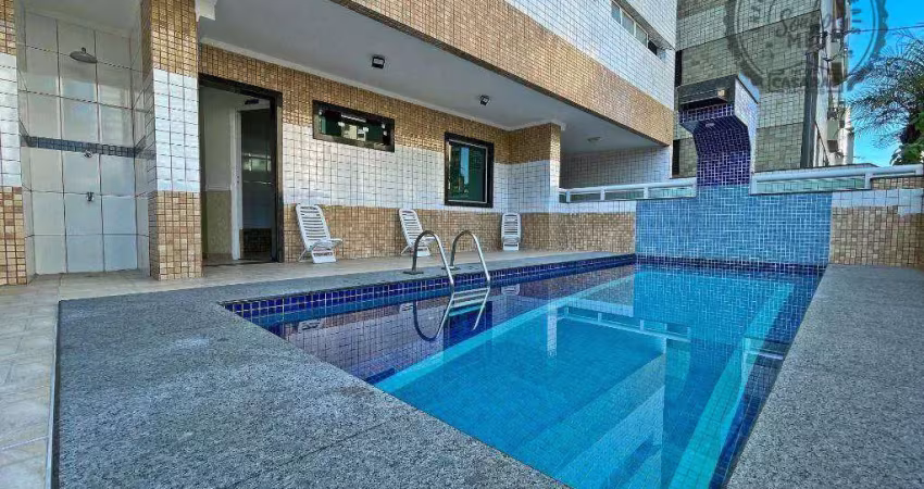 Apartamento com 2 dormitórios à venda, 68 m² por r$ 560.000,00 - caiçara - praia grande/sp