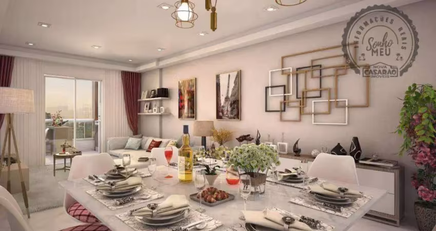 Apartamento na vila guilhermina em praia grande - sp