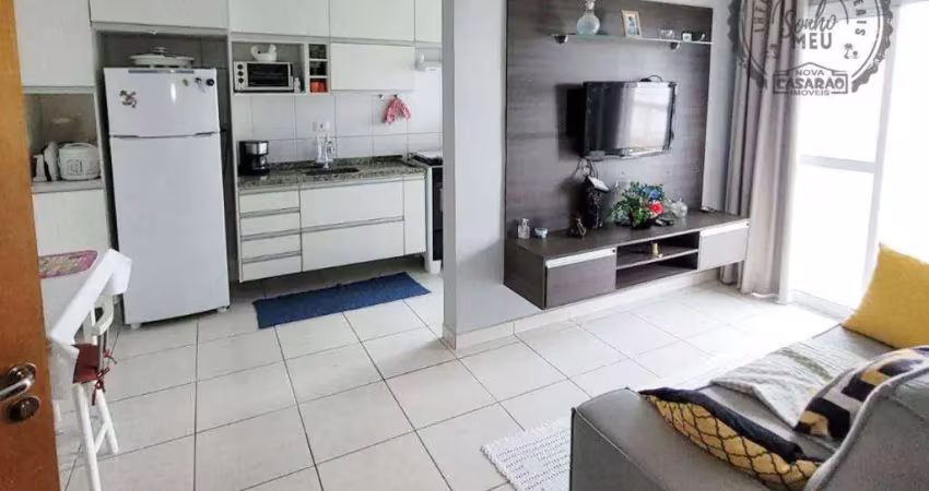 Apartamento com 1 dormitório à venda, 45 m² por r$ 330.000,00 - caiçara - praia grande/sp