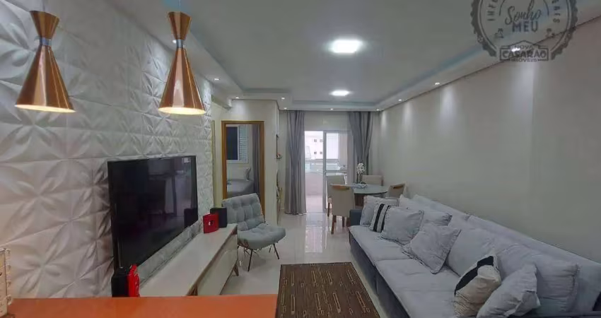 Apartamento com 2 dormitórios à venda, 65 m² por r$ 550.000,00 - canto do forte - praia grande/sp