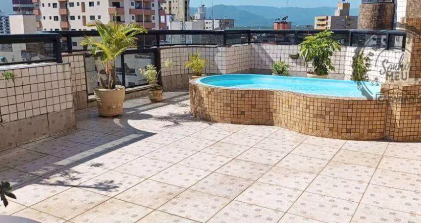 Cobertura com 2 dormitórios à venda, 143 m² por r$ 820.000,00 - tupi - praia grande/sp