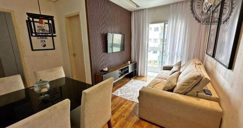 Apartamento com 1 dormitório à venda, 42 m² por r$ 399.000,00 - canto do forte - praia grande/sp