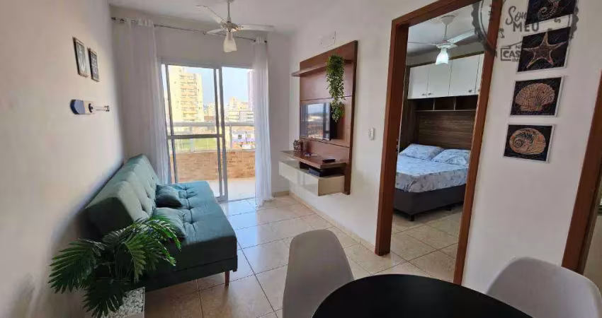 Apartamento com 1 dormitório para alugar, 38 m² por r$ 2.500,00/mês - aviação - praia grande/sp