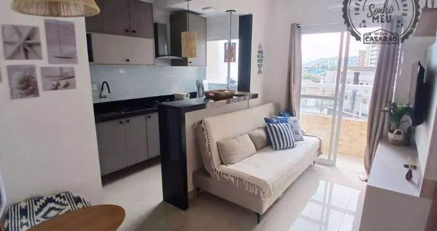 Apartamento com 1 dormitório à venda, 35 m² por r$ 350.000,00 - vila guilhermina - praia grande/sp