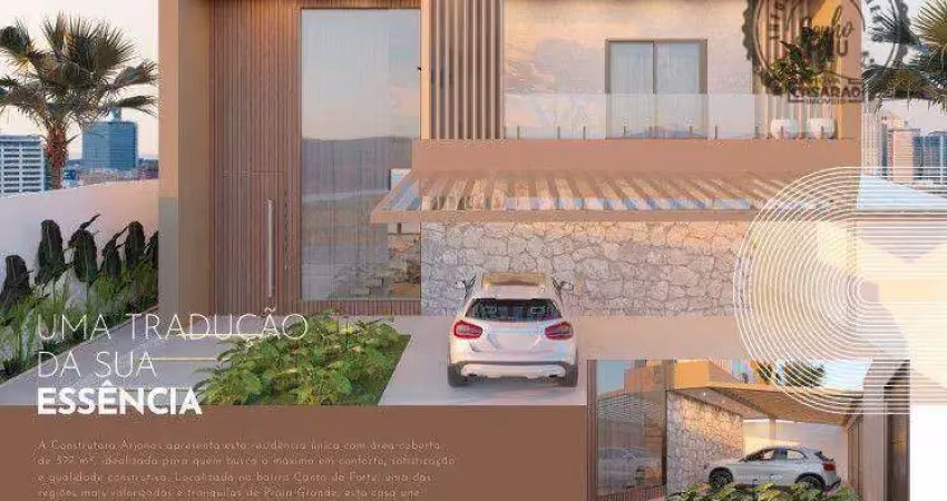 Casa em condomínio fechado com 4 quartos à venda na Rua Tiradentes, Canto do Forte, Praia Grande