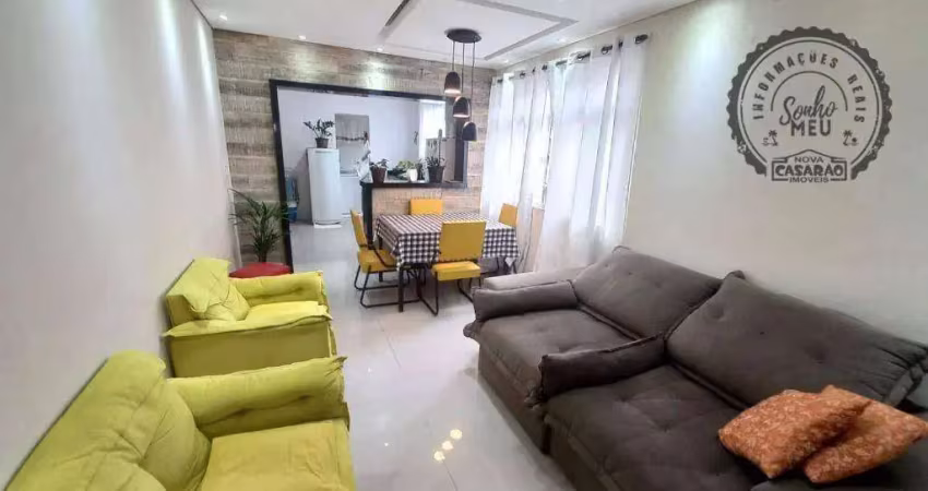 Apartamento com 2 dormitórios à venda, 72 m² por r$ 340.000,00 - vila assunção - praia grande/sp