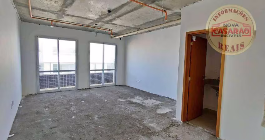 Sala à venda, 39 m² por r$ 395.000,00 - boqueirão - praia grande/sp