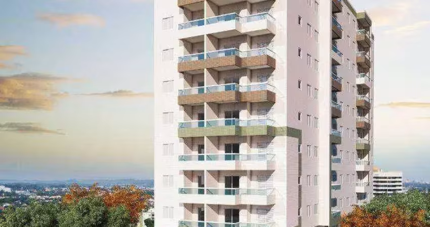 Apartamento com 2 dormitórios à venda, 57 m² por r$ 340.000,00 - mirim - praia grande/sp