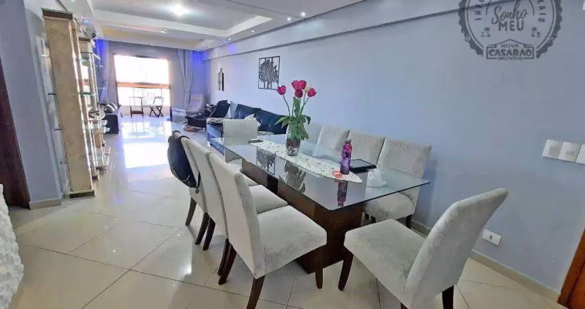 Apartamento com 3 dormitórios à venda, 138 m² por r$ 695.000,00 - tupi - praia grande/sp