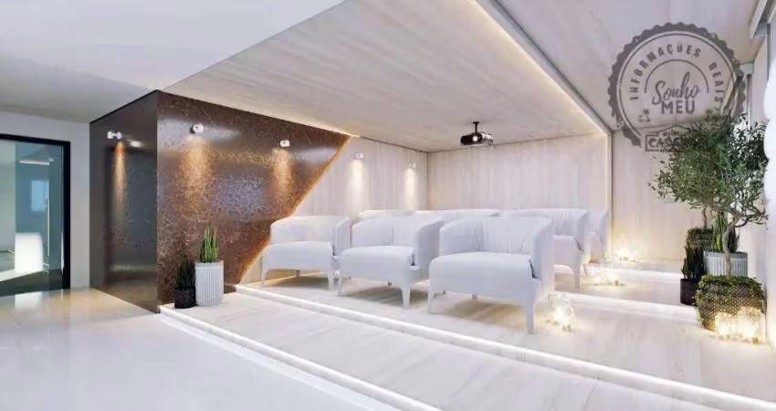 Apartamento com 2 dormitórios à venda, 87 m² por r$ 610.000,00 - caiçara - praia grande/sp