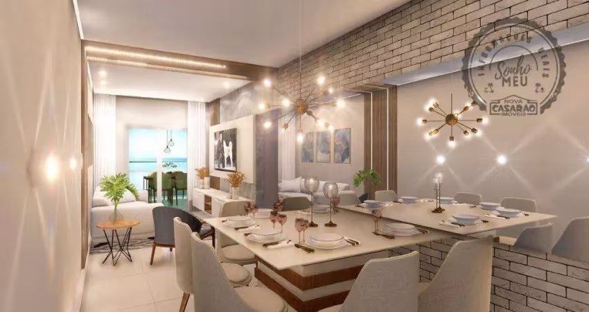 Apartamento com 2 dormitórios à venda, 75 m² por r$ 495.000,00 - jardim caiahu - mongaguá/sp