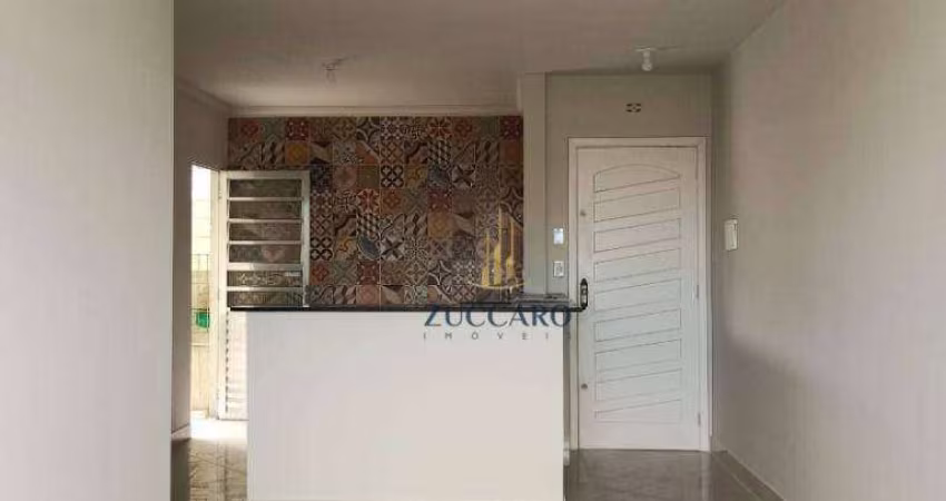Apartamento com 2 dormitórios para alugar, 50 m² por R$ 1.580,00/mês - Parque Continental II - Guarulhos/SP