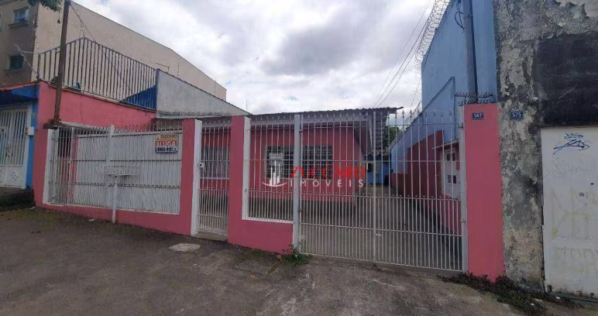 Casa com 1 dormitório para alugar, 50 m² por R$ 1.245,00/mês - Vila Barros - Guarulhos/SP