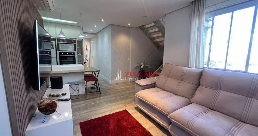 Apartamento duplex com 3 dormitórios à venda, 126 m² por r$ 1.060.000,00 - vila augusta - guarulhos/sp